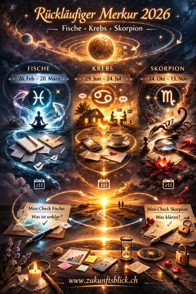 Ruecklaeufiger Merkur 2026 - Zukunftsblick Ruecklaeufiger Merkur 2026 - Zukunftsblick