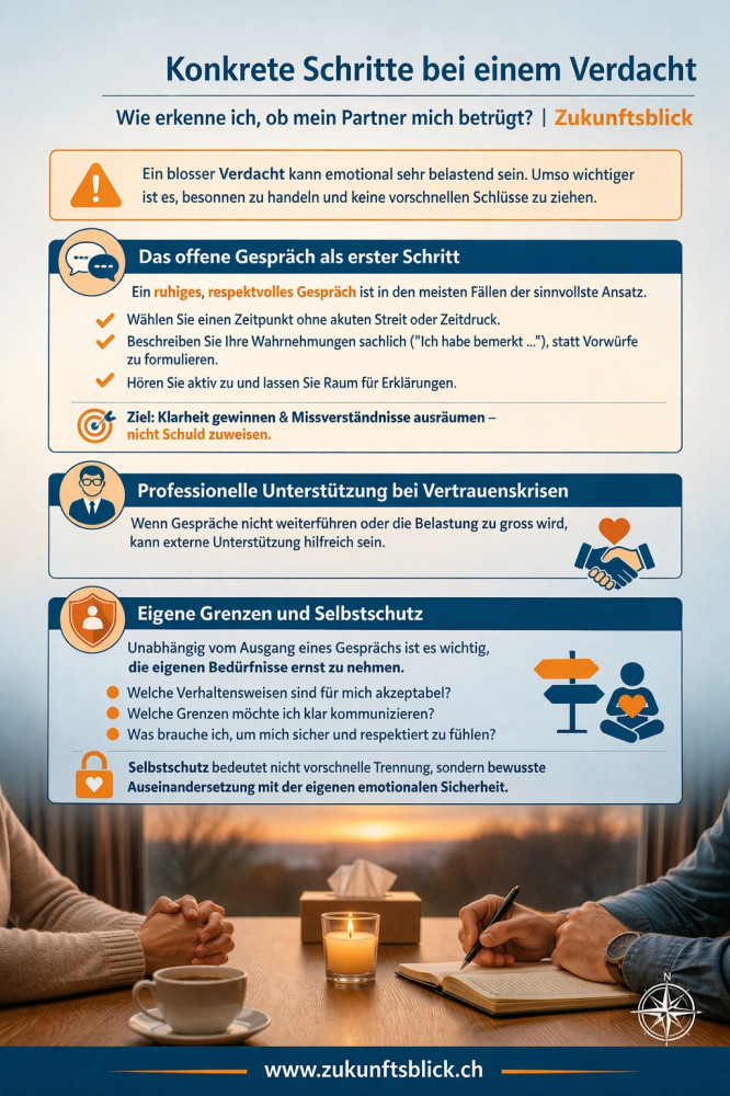 Konkrete Schritte bei einem Verdacht Zukunftsblick