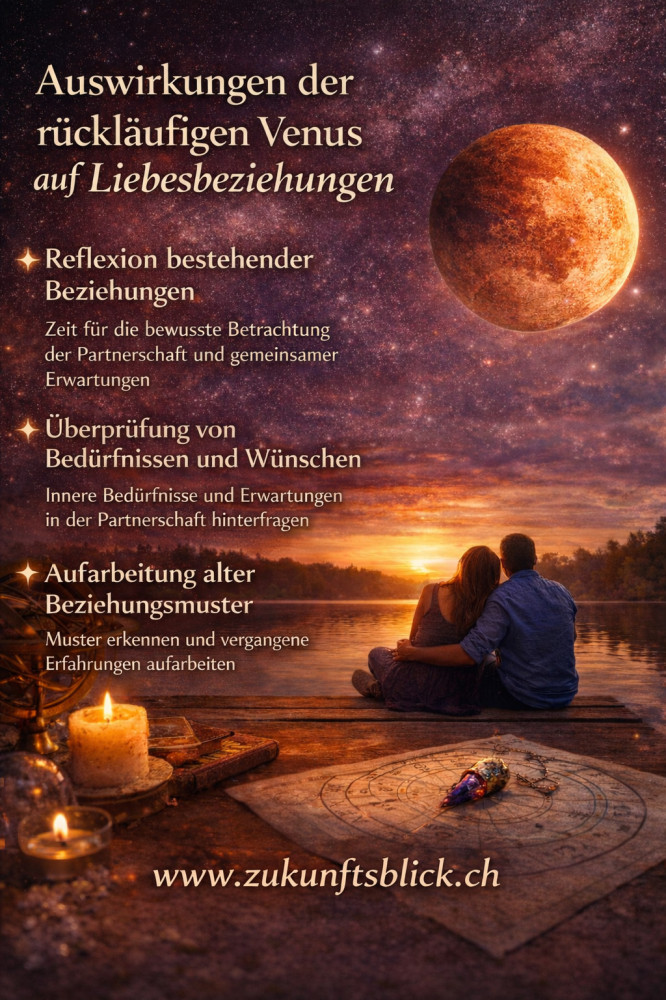 Rückläufige Venus Liebe Zukunftsblick