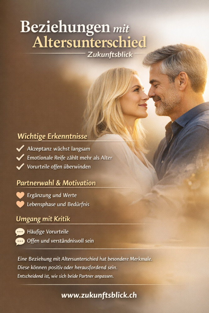 Beziehungen mit Altersunterschied wichtige Erkenntnisse Zukunftsblick