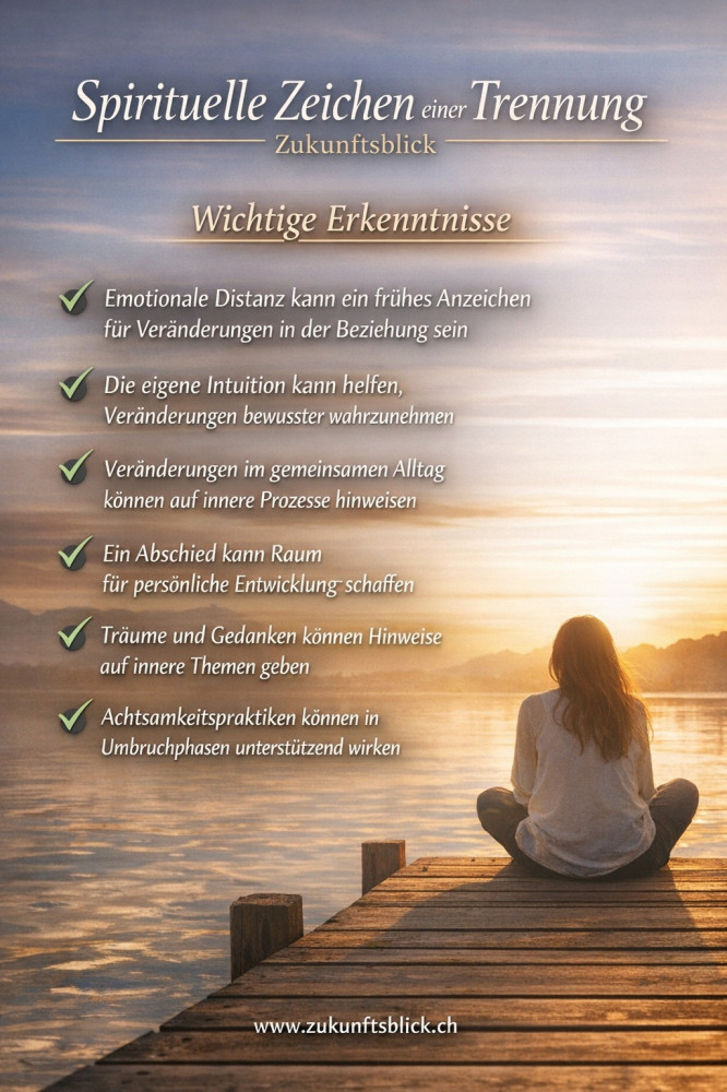 Spirituelle Zeichen einer Trennung Zukunftsblick Wichtige Erkenntnisse