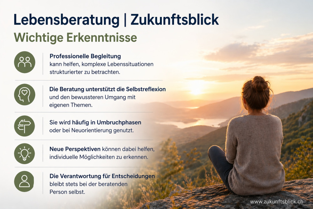 Lebensberatung Zukunftsblick Wichtige Erkenntnisse