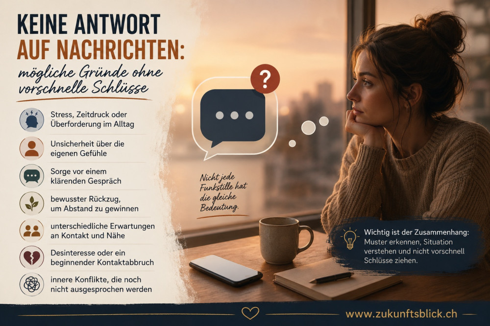 Keine Antwort auf Nachrichten Gründe Zukunftsblick