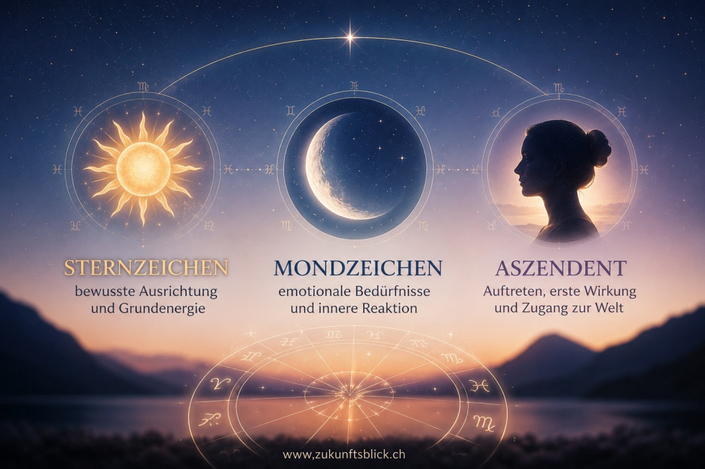 Mondzeichen, Sternzeichen und Aszendent Zukunftsblick Mondzeichen, Sternzeichen und Aszendent Zukunftsblick
